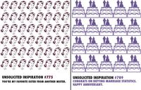 Quiplip Funny Birthday Cards Unsolicited Inspirations, 6-Pack (UI06206PCK)