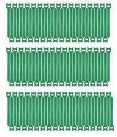 Pasow 100pcs Reusable Fastening Cable Ties Adjustable Wire Management (7 Inch, Green)