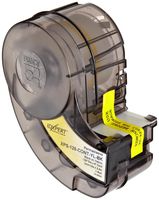 Brady XPS-125-CONT-YL-BK IDXPERT PermaSleeve 0.235" Height, 1.015" Width, B-342 Permasleeve Heat-Shrink Polyolefin, Black On Yellow Color Wire Marker Sleeves
