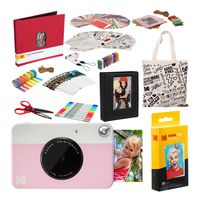 Kodak PRINTOMATIC Instant Print Camera (Pink) Deluxe Scrapbook Bundle