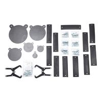 ShootingTargets7 - Complete Shooting Gallery in Box 3/16 inch AR400 for Pellet 22lr - Laser Cut USA Steel Gong Targets