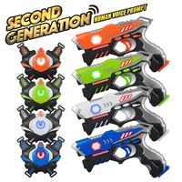 Laser Tag Guns Sets 4 Pack for Kids Adults Infrared Laser Tag Toy with Vest and Gun Indoor Outdoor Group Activity Laser Battle Blaster Gun| Best gift for kids Age 6 7 8 9 10 11 12+ Boy Girl 4 Players