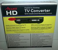Access HD 1080D NTIA-Approved Digital to Analog TV Converter Box
