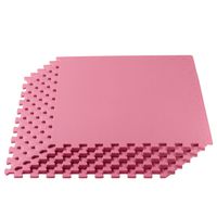 We Sell Mats 24PK4.1-10M 100 Square Feet Interlocking Foam Tiles, Pink