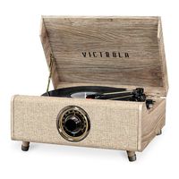 Victrola's 4-in-1 Highland Bluetooth Record Player with 3-Speed Turntable with FM Radio