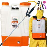 Petra 4 Gallon Battery Powered Backpack Sprayer - Extended Spray Time Long-Life Battery - 2 Wands Included, Wide Mouth Lid, Multiple Nozzles & Battery Included
