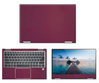 Decalrus - Protective Decal for Lenovo Yoga 720 (13.3" Screen) Laptop Wine Carbon Fiber Skin Skins Decal wrap CFlenovoYoga720_13Wine