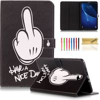 Galaxy Tab A 10.1 Case (NO S Pen Version), Dteck Folio Flip Stand Case with Smart Auto Wake/Sleep Function for Samsung Galaxy Tab A 10.1 inch Tablet SM-T580/585 (Have a Nice Day)