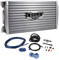 Boss Audio Armor AR1600.2 1600 Watt 2-Channel Car Audio Amplifier+Remote+Amp Kit