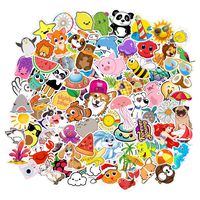 Sticker 200 pcs Vinyl Waterproof Stickers for Water Bottles Laptop Luggage Stickers Bicycle Skateboard Guitar Graffiti Sticker Motorcycle Phone Computer Stickers Teens Girls Boys