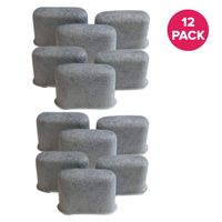 Think Crucial Replacement Coffee Filter Compatible with Capresso Charcoal Coffee Filters Part # 4640.93, Fits Capresso Coffee Systems 464 and 465 (12 Pack)