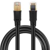 LanYunUmi CAT8 Ethernet Cable,Professional Network Patch Cable 40Gbps 2000Mhz S/FTP LAN Wires, High Speed Internet Cable Cord with RJ45 Gold (CAT8 (4.9FT/1.5M))