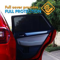 ATK Essential Products Car Window Shades For Baby -2019 Premium Version -Breathable Mesh -Protect Kids/Pets From Sun - Easy Fit - Universal Fits Most Models | 2 Pack + Baby On Board Sticker