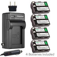 Kastar Battery (4-Pack) and Charger Kit for Nikon EN-EL3a, EN-EL3, MH-18, MH-18a Work with Nikon D50, D70, D70s, D100 Cameras