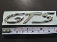 Glossy Chrome - GTS - Badge for Porsche Original Decal Emblem Car Sticker Ships from The WEST Coast