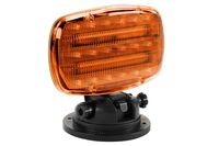 LED Strobe Light (Battery Powered) with Adjustable Locking Magnetic Base - Amber Lens - SL-ALM-A