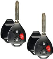 Discount Keyless Remote Entry Uncut Car Key Fob Replacement Case Shell Button Pad For HYQ12BBY, GQ4-29T, MOZB41TG (2 Pack)