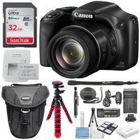Canon PowerShot SX530 HS - Wi-Fi Enabled Digital Camera with deluxe accessory bundle including 32GB SDHC memory card Class 10 & lens cleaning kit + Extra Battery & AC/DC Turbo Travel Charger.
