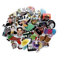 62pcs The Office tv Show Kids Funny 90s Print Notebook Phone Luggage Laptop Bicycle Scrapbooking Decal Stickers