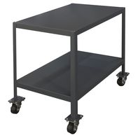 Durham Steel Mobile Medium Duty Machine Table, MTM244830-2K295,  2 Shelves,  2000 lbs Capacity,  48" Length x 24" Width x 30" Height