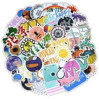 Cute Stickers for Water Bottles 50 Pcs/Pack Vinyl Sticker for Laptop Phone Computer Water Bottle Bike Helmet Bumper Luggage Helmet Skateboard Snowboard Gift for Kids