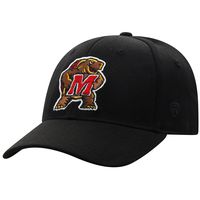 Top of the World Maryland Terrapins Men's Memory Fit Hat Icon, Black, One Fit