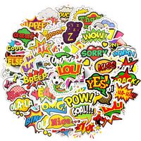 QTL Waterproof Pop Vinyl Stickers Bomb Laptop Water Bottle Scrapbooking (50Pcs/Pack)