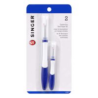 SINGER 47325 Comfort Grip Seam Ripper, Blue/White 2 Piece