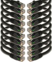 iMBAPrice - 100 ' Cat5e RJ45 Network Ethernet Patch Cable, (10 Pack), Black (IMBA-CAT5-100BK-10PK)