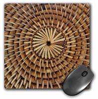 3dRose LLC 8 x 8 x 0.25 Inches Mouse Pad, Circle Me Wicker (mp_31102_1)