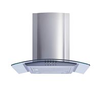 Winflo New 30" Convertible Stainless Steel/Tempered Glass Wall Mount Range Hood with Aluminum Mesh filter, Ultra bright LED lights and Push Button 3 Speed Control