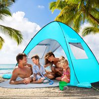 WolfWise UPF 50+ Easy Pop Up Beach Tent Sun Shelter Quick Instant Automatic Portable Sport Umbrella Baby Canopy Cabana Sun Shade