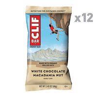 CLIF BAR - Energy Bars - White Chocolate Macadamia Nut Flavor - (2.4 Ounce Protein Bars, 12 Count)