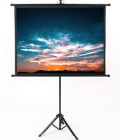 VIVO 50" Portable Indoor Outdoor Projector Screen, 50 Inch Diagonal Projection HD 4:3 Projection Pull Up Foldable Stand Tripod (PS-T-050B) (Renewed)