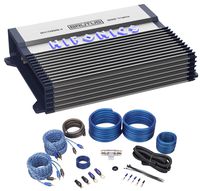 Hifonics BXX800.4 800 Watt RMS 4-Channel Car Amplifier Class AB Brutus+Amp Kit
