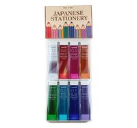 Uni Mechanical Pencil Leads Nano Dia 0.5mm, 8 Colors, 20 leads 8-packs (Total 160 Leads) MIYABI stationery store original gift package.(uni05-8color)