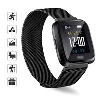 TOMALL Replacement Bands Compatible for Fitbit Versa/Versa 2,Stainless Steel Metal Wristband for Women Men