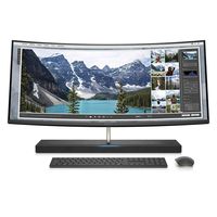 HP Envy 34-inch Curved All-in-One Computer with Amazon Alexa, Intel Core i7-8700T, NVIDIA GeForce GTX 1050, 16 GB RAM, 2 TB Hard Drive, 256 GB SSD, Windows 10 (34-b110, Silver) - 3LB85AA#ABA