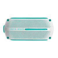 SOUTH BEACH Bluetooth Speaker - Water-Resistant, Wireless, Portable - Rechargeable - White/Teal-Turq