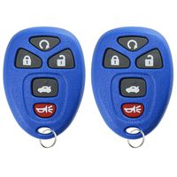 KeylessOption Keyless Entry Remote Start Control Car Key Fob Replacement for 22733524-Blue (Pack of 2)