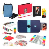 KODAK Smile Instant Print Digital Camera (Blue) Complete Scrapbook Kit