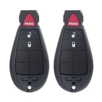 ECCPP Replacement fit for 2X 3 Button Uncut Keyless Entry Remote Key Fob Chrysler Dodge Volkswagen Series M3N5WY783X 433MHz