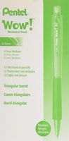 Pentel 0.7mm Wow Mechanical Pencil with Green Barrel, Box of 12 (AL407D)