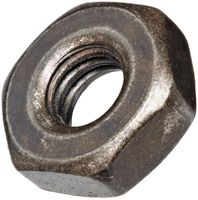 18-8 Stainless Steel Machine Screw Hex Nut, Black Oxide Finish, ASME B18.6.3, #4-40 Thread Size, 3/32" Width Across Flats, 1/4" Thick (Pack of 100)