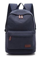 KAYOND Casual Style Lightweight canvas Laptop Bag/Durable Travel backpacks/Rucksack for Men&Women/Fashion Backpack Fits 15 inch Notebook (navy blue)