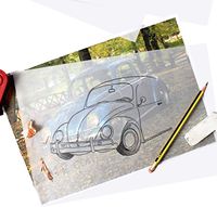 A4 Size Artist's Tracing Paper, 8.3 x 11.5 inch, 80 Sheets-Translucent Sketching and Tracing Paper for Pencil, Marker and Ink, Lightweight