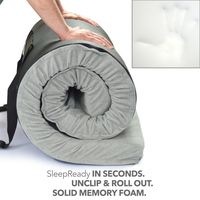 Better Habitat DreamReady Solid Memory Foam Floor & Camping Mattress (62 x 26 x 2). 100% MEMORY FOAM Roll Out, Portable Sleeping Pad, Waterproof Cover & Travel Bag. Original-Beware of Cheaper Copycats