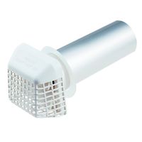 Deflecto Supurr Guard Louvered Dryer Vent Hood, 4", White (GVHAW4)