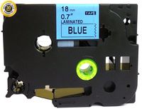 NEOUZA 541 Compatible for Brother P-Touch Laminated TZe TZ Label Tape Cartridge 18mm x 8m (Black on Blue, 1PK)