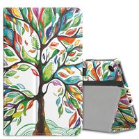 MoKo Case for All-New Amazon Fire 7 Tablet (7th Generation, 2017 Release Only) - Slim Folding Stand Cover Case for Fire 7, Lucky Tree (with Auto Wake/Sleep)